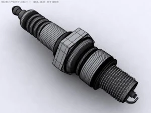 spark plug 3D Model