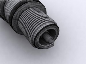 spark plug Model 3D