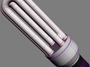 compact fluorescent bulb style 2 Modelo 3D