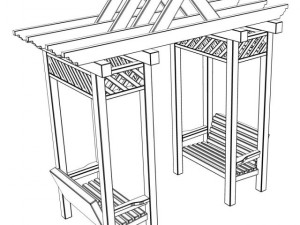 arbor trellis style 2 3D मॉडल