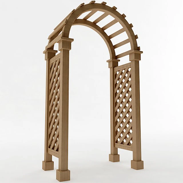 arbor trellis style 3 3D Model .c4d .max .obj .3ds .fbx .stl .blend 