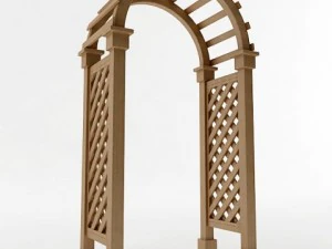 아버 격자 스타일 3 3D 모델