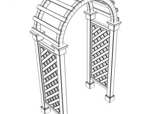 arbor trellis style 3 Modelo 3D