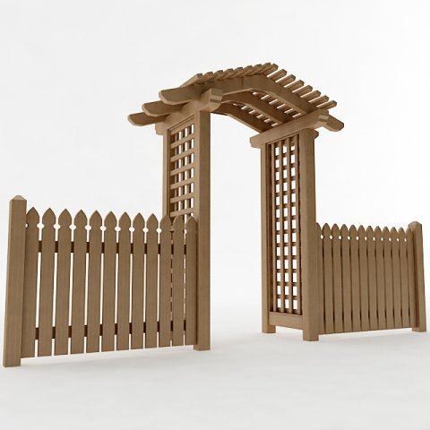 arbor trellis style 4 Model 3D .c4d .max .obj .3ds .fbx .stl .blend 