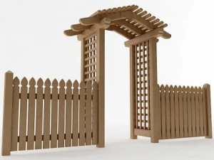 Laubenspalier Stil 4 3D Modell