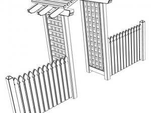 arbor trellis style 4 Model 3D