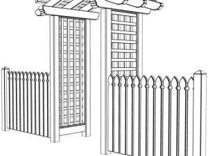 arbor trellis style 4 Model 3D
