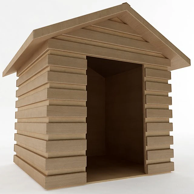 dog house 3D Model .c4d .max .obj .3ds .fbx .stl .blend 