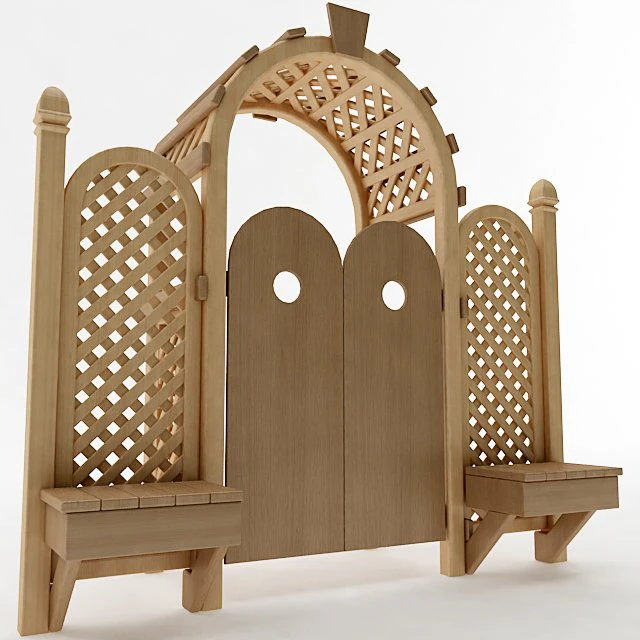 arbor trellis style 5 3D Model .c4d .max .obj .3ds .fbx .stl .blend 