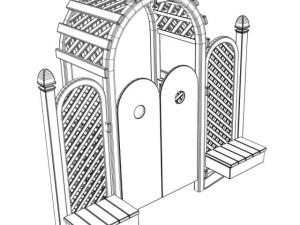 arbor trellis style 5 Model 3D