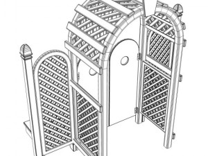 arbor trellis style 5 Model 3D