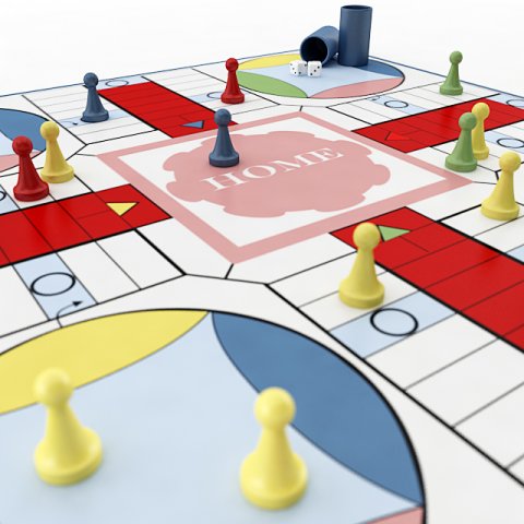 parcheesi 3D Model .c4d .max .obj .3ds .fbx .stl .blend 