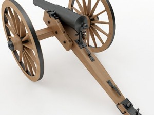 napoleon model 1841 6 pounder 3D मॉडल