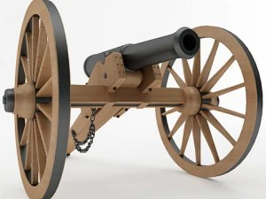 napoleon model 1841 6 pounder 3D Model