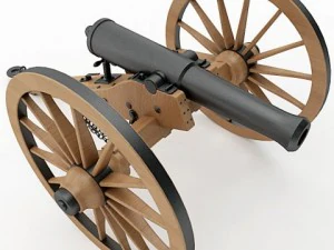 napoleon model 1841 6 pounder 3D Model