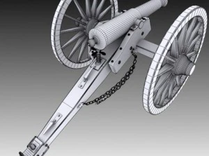 napoleon model 1841 6 pounder 3D Model