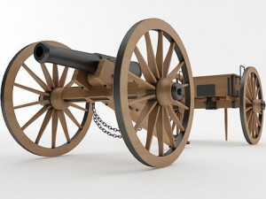 napoleon m1841 6 pounder collection Modello 3D
