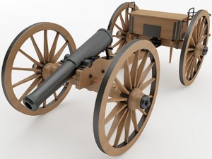 napoleon m1841 6 pounder collection Modelo 3D
