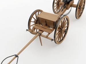 napoleon m1841 6 pounder collection Modelo 3D