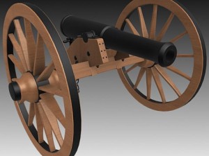 napoleon m1841 6 pounder collection Modelo 3D