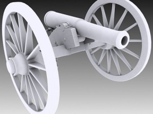 napoleon m1841 6 pounder collection Modelo 3D