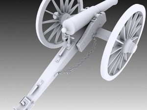 napoleon m1841 6 pounder collection Modelo 3D