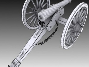 napoleon m1841 6 pounder collection Modelo 3D