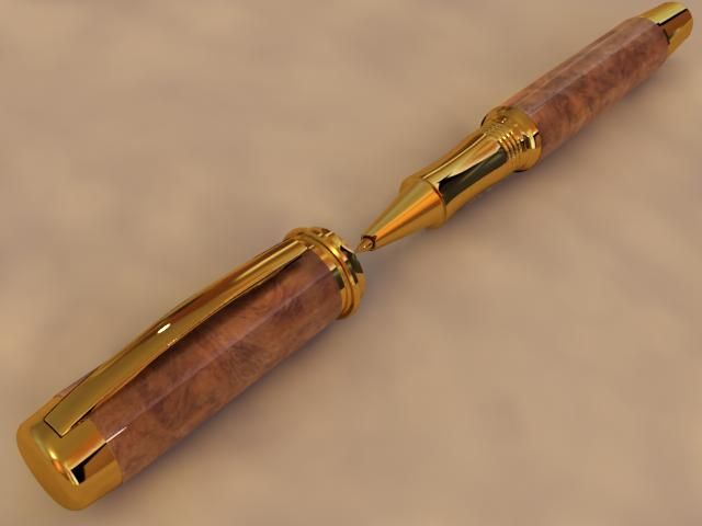 executive pen Model 3D .c4d .max .obj .3ds .fbx .stl .blend 