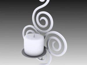 wall sconce iron candle holder 3D Model