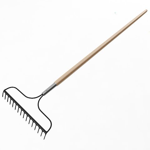 garden rake 3D Модель .c4d .max .obj .3ds .fbx .stl .blend 