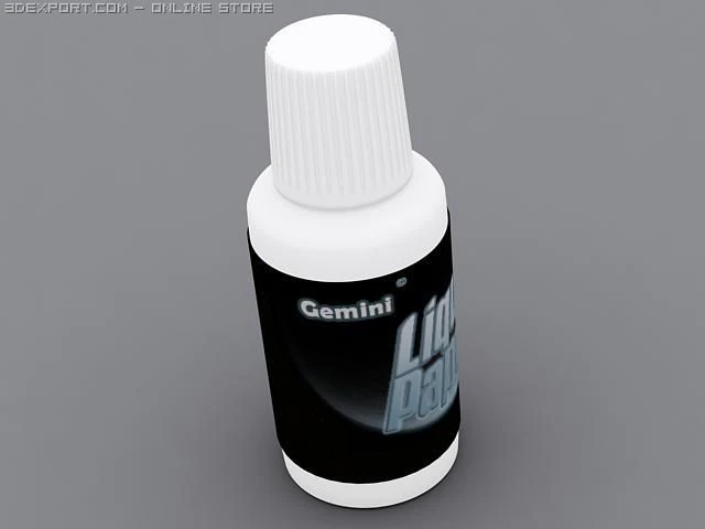 liquid paper 3D Model .c4d .max .obj .3ds .fbx .stl .blend 