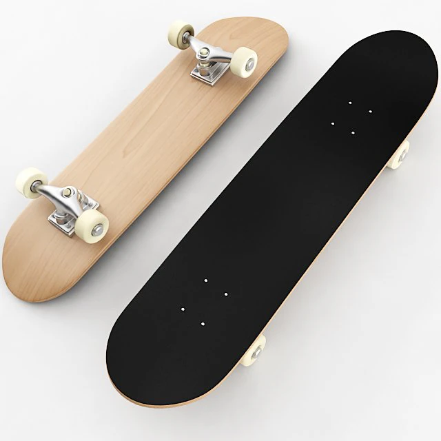 skateboard 3D Model .c4d .max .obj .3ds .fbx .stl .blend 