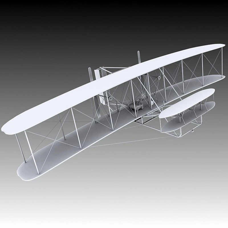 1903 wright flyer 3D Model .c4d .max .obj .3ds .fbx .stl .blend 