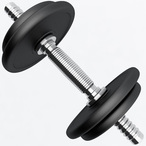 dumbbell Model 3D .c4d .max .obj .3ds .fbx .stl .blend 