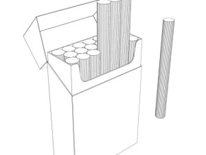 cigarette pack 3D Model