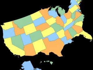 3d united states of america map 3D Model