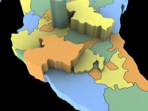 3d mexico map 3D Модель