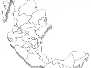3d mexico map 3D Модель