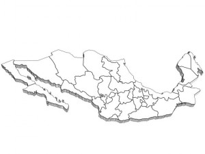 3d mexico map 3D Модель