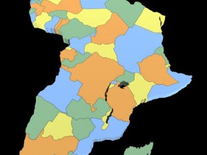 Africa map Modelo 3D