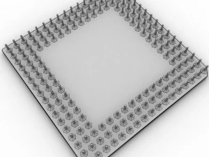 i486 dx2 सीपीयू प्रोसेसर 3D मॉडल