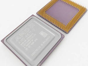 AMD K6-2 CPU 3D Modell