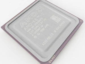 amd k6-2 cpu 3D Model
