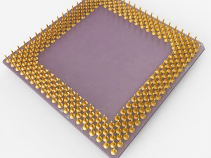 amd k6-2 cpu 3D 模型