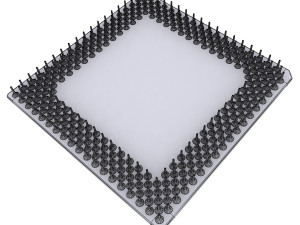 amd k6-2 cpu 3D 模型