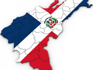 ドミニカ共和国の 3 d 政治地図 3Dモデル