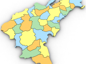 3d political map of the dominican republic Modelo 3D