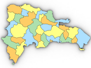 3d political map of the dominican republic Modelo 3D