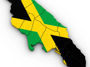 3d political map of jamaica 3D Model