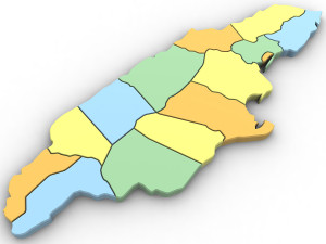 3d political map of jamaica Modèle 3D